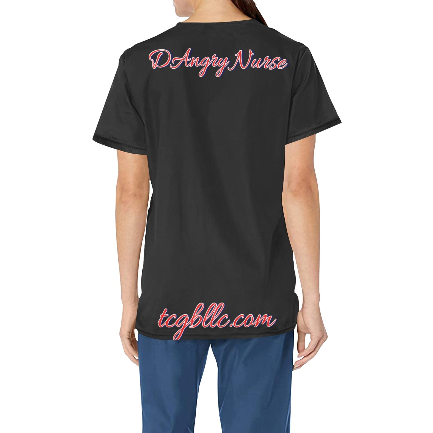 DAngry Nurse Scrub Top
