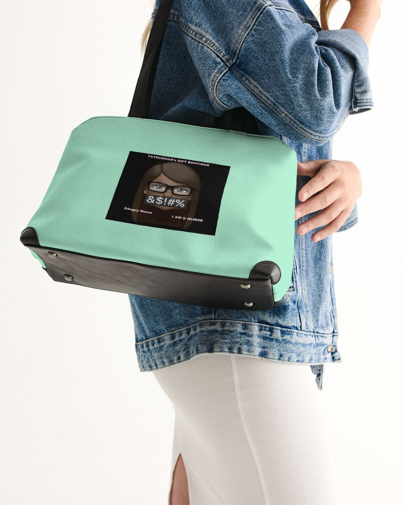 Angry pastel green Shoulder Bag