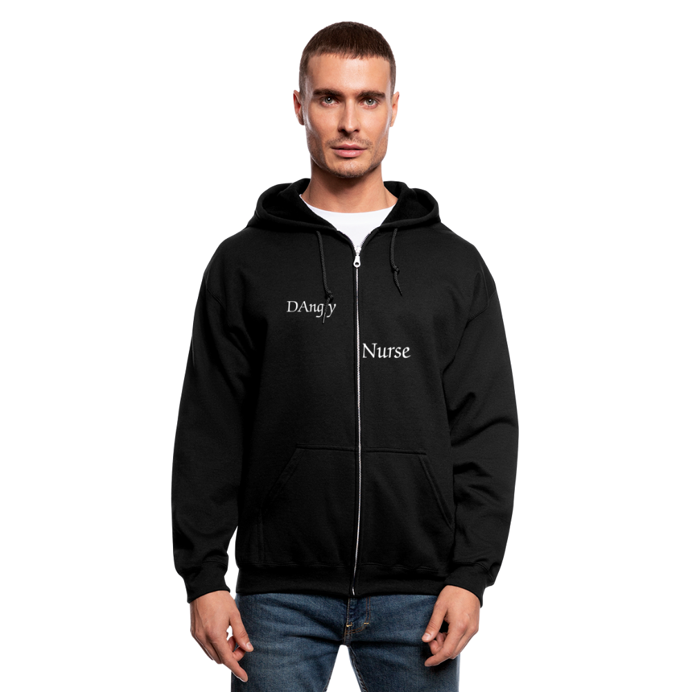 Men's Zip Hoodie - black