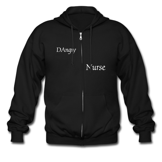 Men's Zip Hoodie - black
