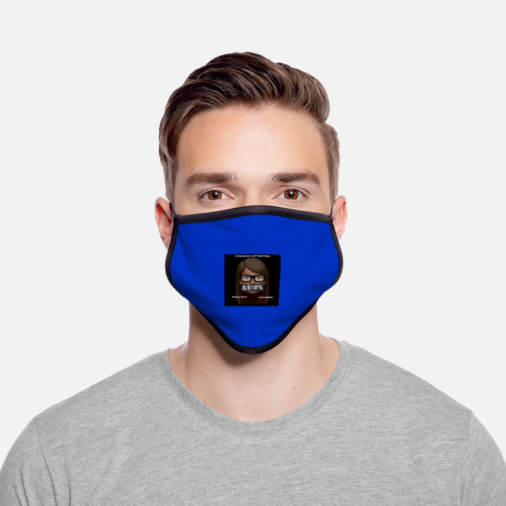 Adjustable Contrast Face Mask (Large) - white/black